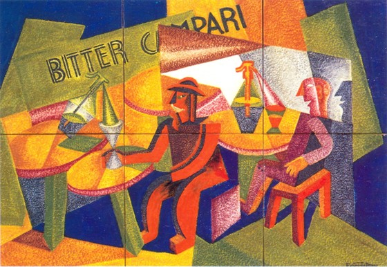 Pannello Delizioso al Seltz (omaggio a Fortunato Depero)