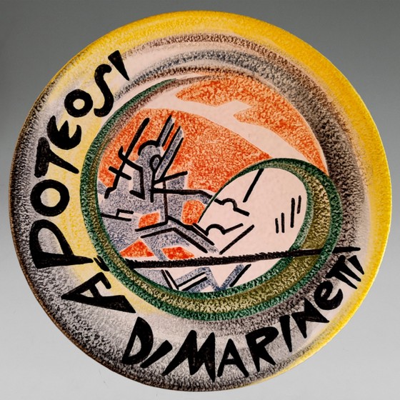 Piatto Apoteosi di Marinetti Giovanni Acquaviva